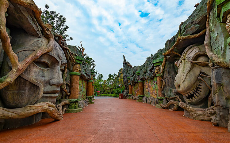 探秘自贡方特恐龙王国 当远古巨兽与古蜀文明奇妙相融